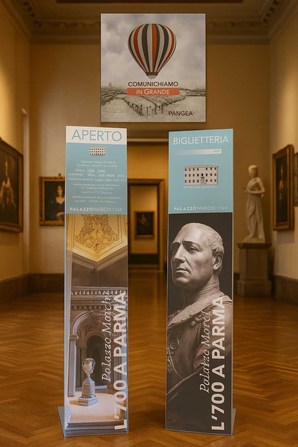 Totem Museale Slim, dettaglio 1