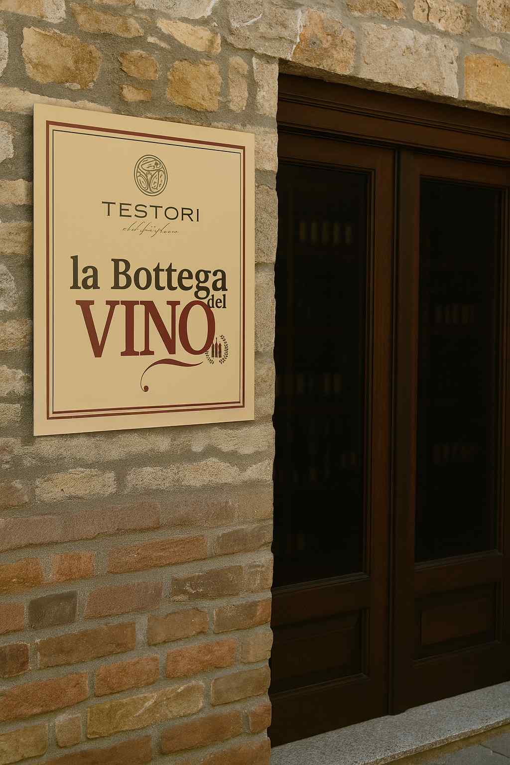 Insegna oInsegna o targa in alluminio artigianale: insegna2 testori la bottega vino alluminio vinile prespaziato pangeacomunicazione targa in alluminio artigianale: insegna vineria alluminio sagomato stampa vinile prespaziato pangeacomunicazione